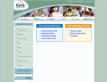 Tablet Screenshot of core-learning.com
